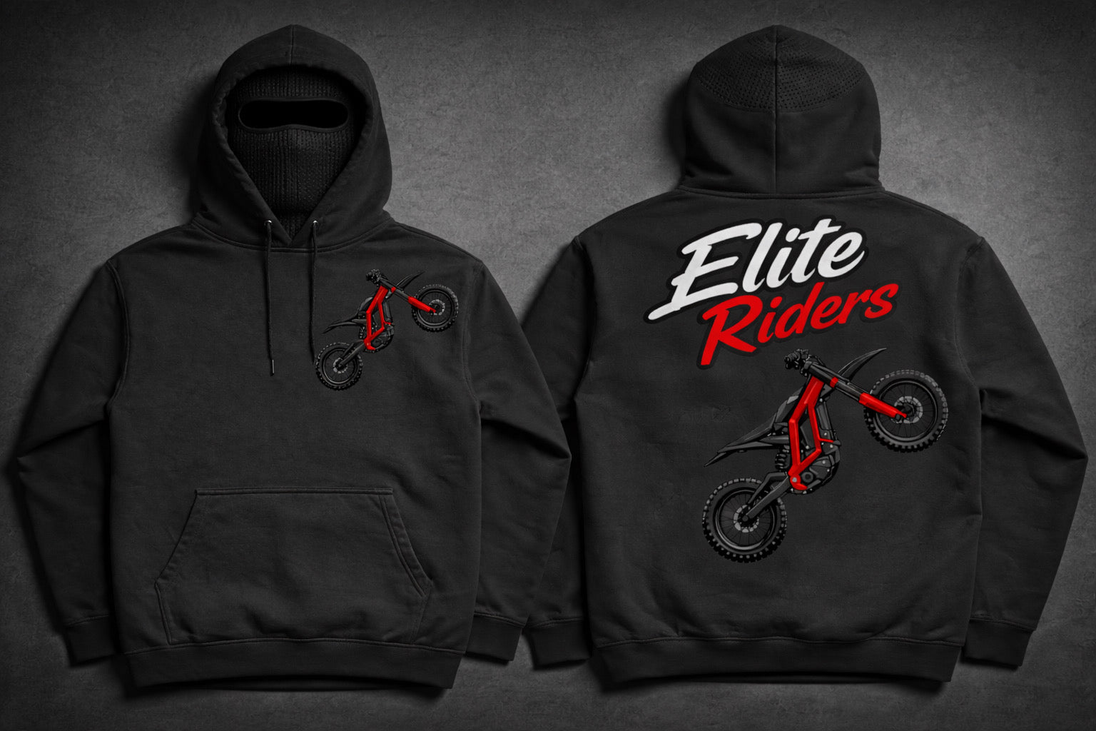 Elite Riders Black Pullover Hoodie